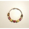 Bracelet Perles de Pyrex Uniques | Fait Main & Acier Inox