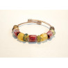 Bracelet Perles de Pyrex Uniques | Fait Main & Acier Inox