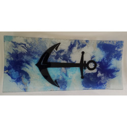 Assiette rectangulaire en verre artisanal – Art de la table