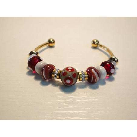 Bracelet Perles de Murano Uniques | Fait Main & Acier Inox