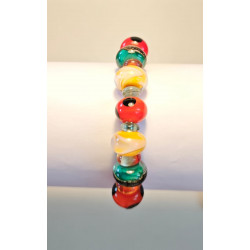 Bracelet Perles de Murano Uniques | Fait Main & Acier Inox