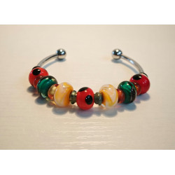 Bracelet Perles de Murano Uniques | Fait Main & Acier Inox