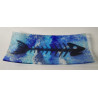 Assiette rectangulaire en verre artisanal – Art de la table