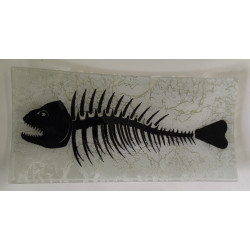 Assiette rectangulaire en verre artisanal – Art de la table